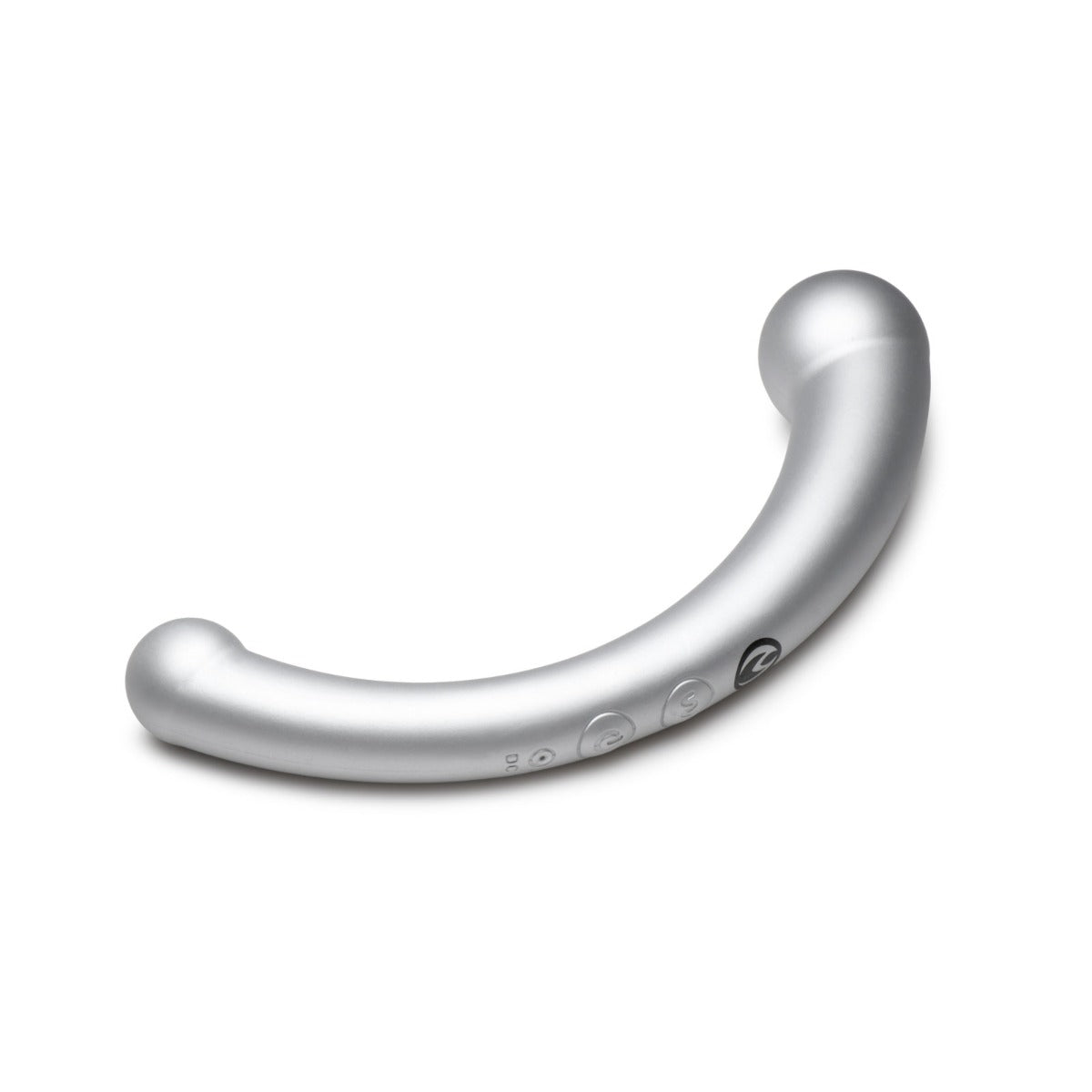 Master Series Vibra-Crescent Dual-Ended Vibrating Silicone Dildo