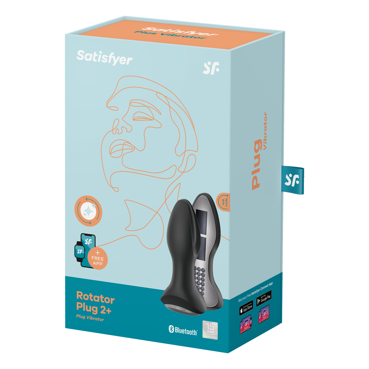 Satisfyer Rotator Plug 2+ App-Controlled Vibrating & Rotating Plug