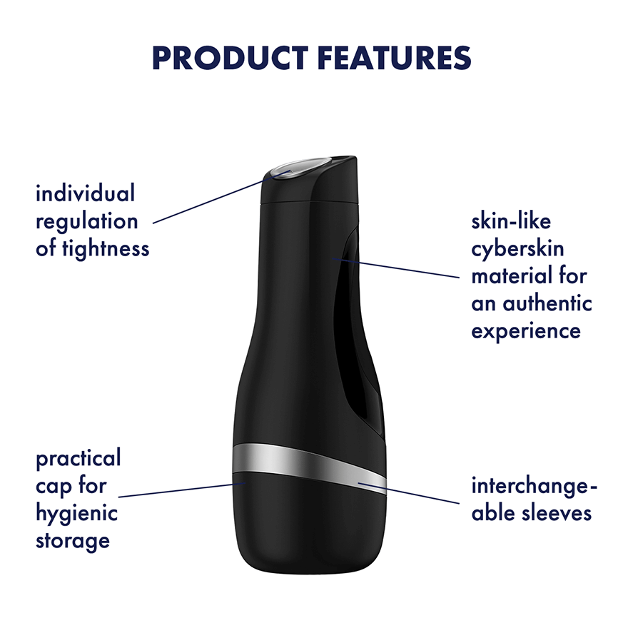Satisfyer Men Classic Black/Silver Masturbator