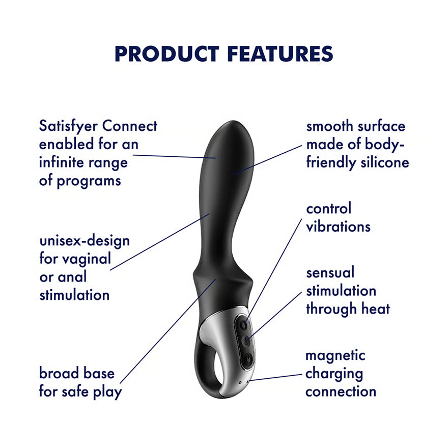 Satisfyer Heat Climax Warming Anal vibrator with App Control