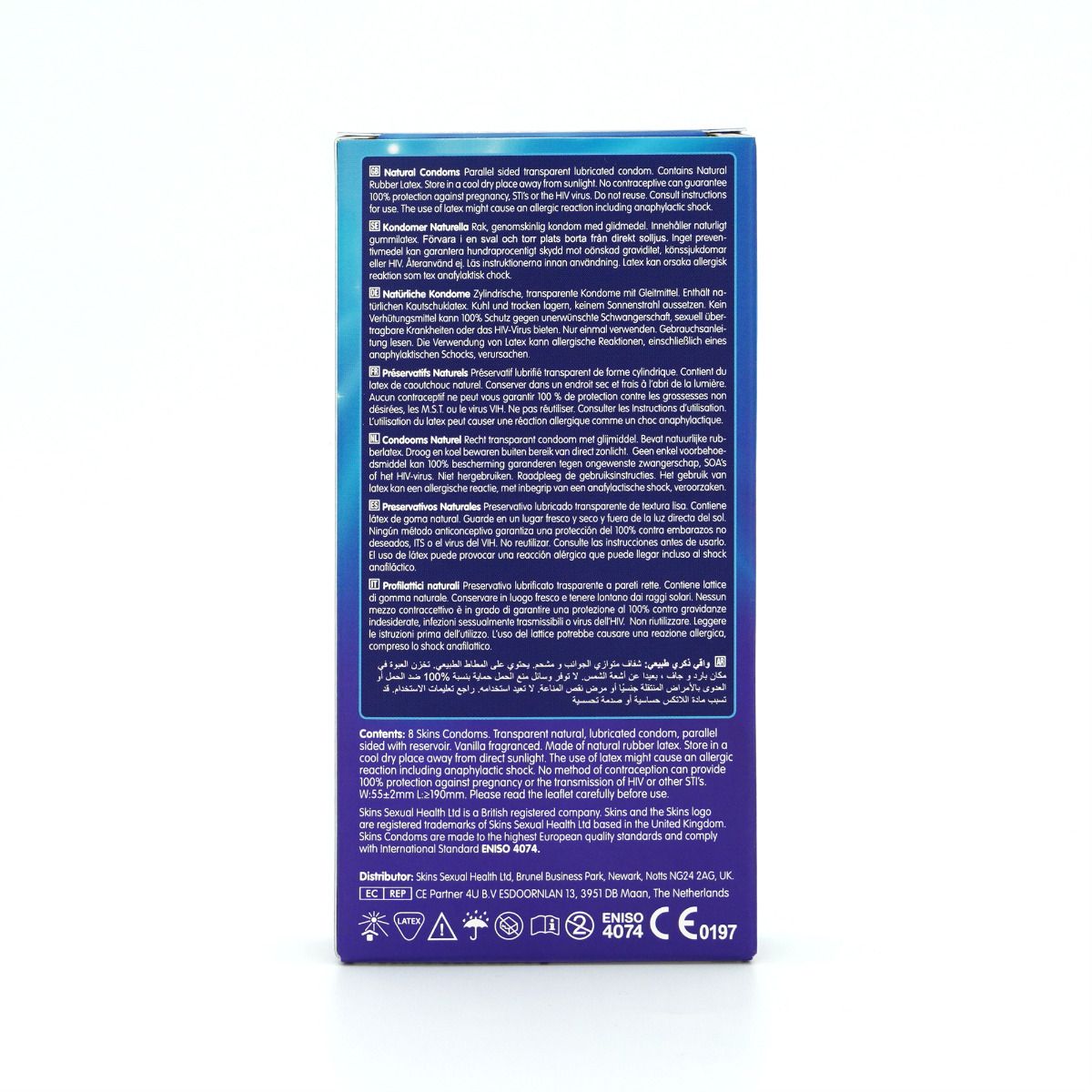 Skins Natural Premium Condoms 8-Pack