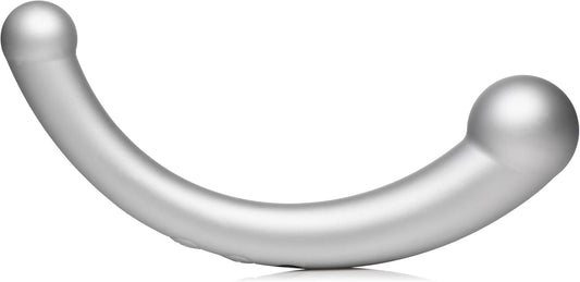 Master Series Vibra-Crescent Dual-Ended Vibrating Silicone Dildo