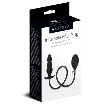 Inflatable Beaded Anal Plug