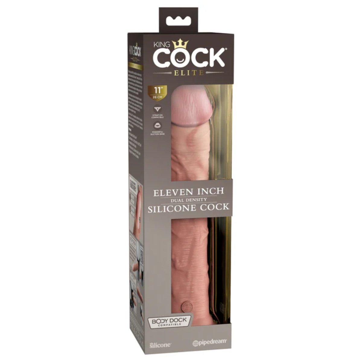 King Cock Elite 11" Silicone Dual Density Cock