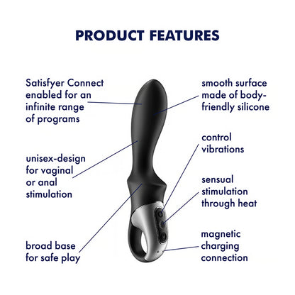 Satisfyer Heat Climax Warming Anal vibrator with App Control